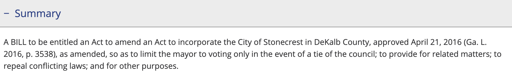 TrackBill Georgia SB21