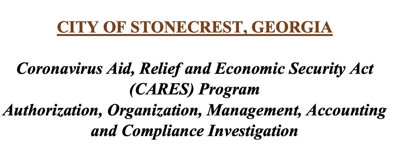 tonecrest CARES Act Investigation Report FINAL 4-13-2021